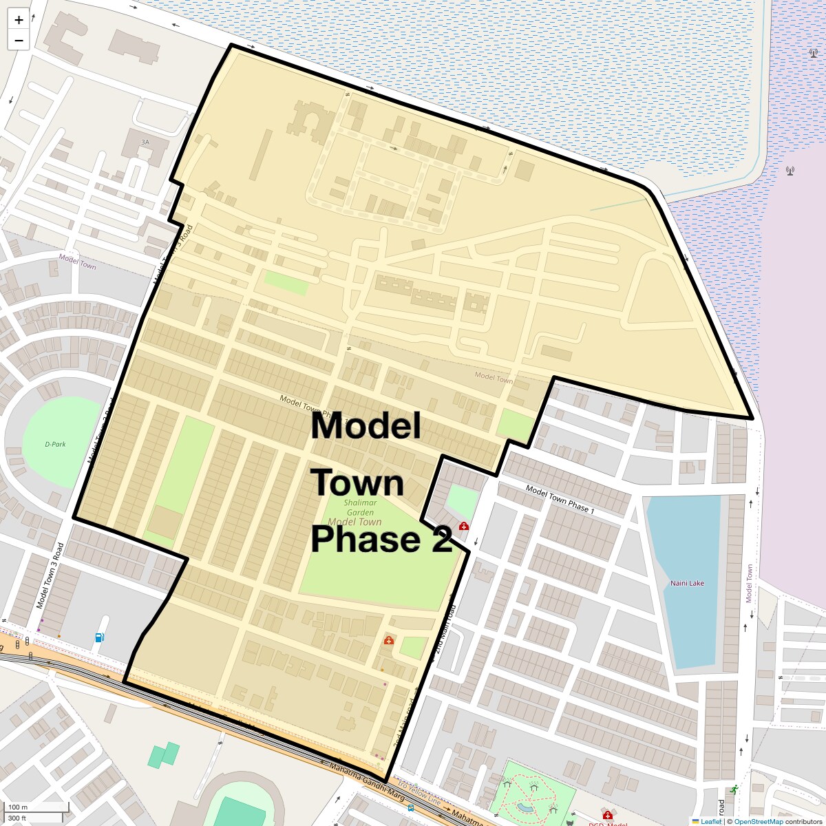 Check Time Travel of Model Town Phase 2, Delhi