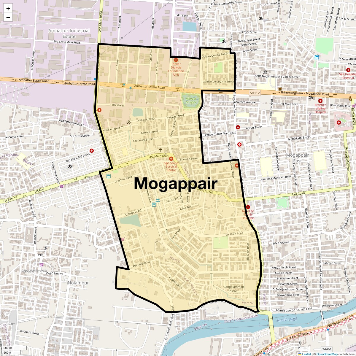 Check Time Travel of Mogappair, Chennai