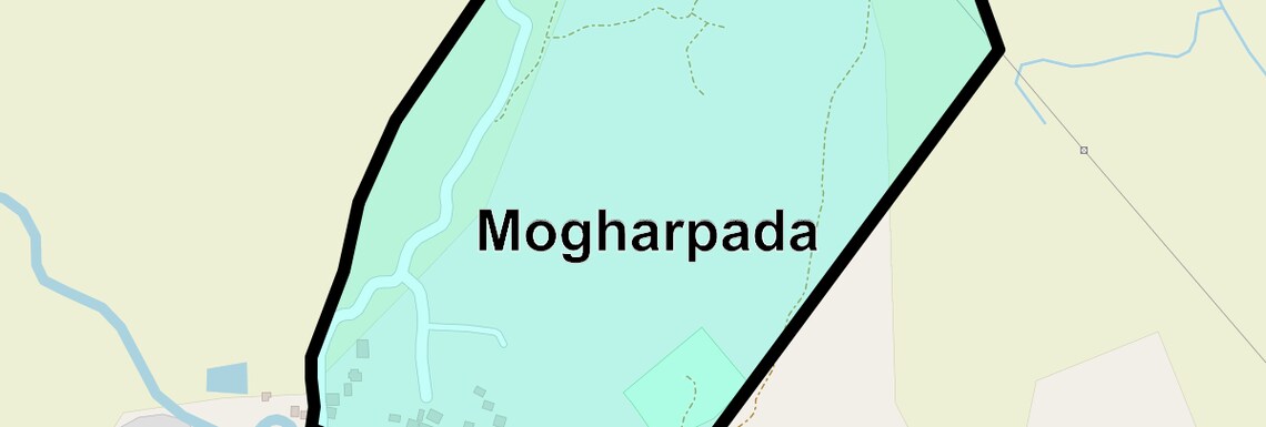 Location Map of Mogharpada, Thane
