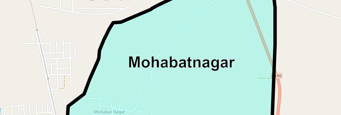 Location Map of Mohabatnagar, Hyderabad