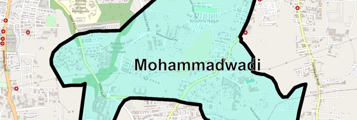 Location Map of Mohammadwadi, Pune