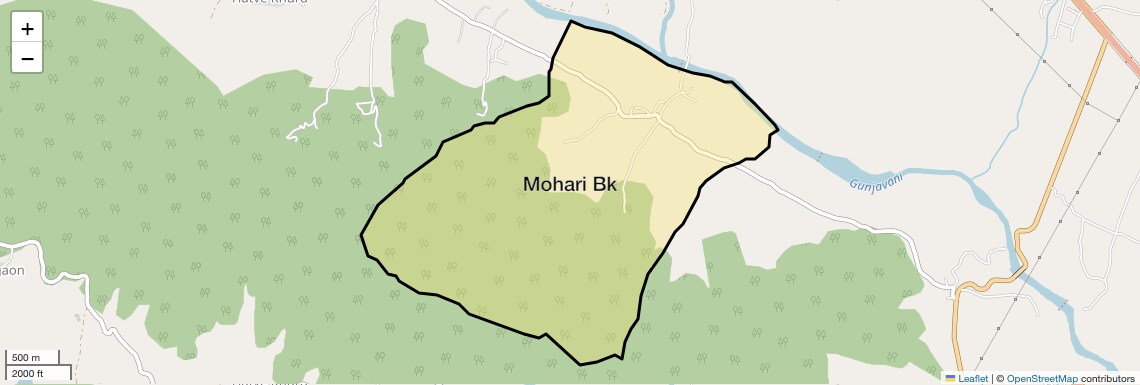 Location Map of Mohari Bk, Pune
