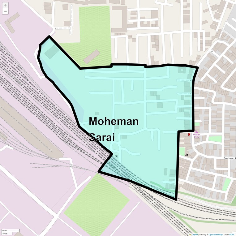 Location Map of Moheman Sarai