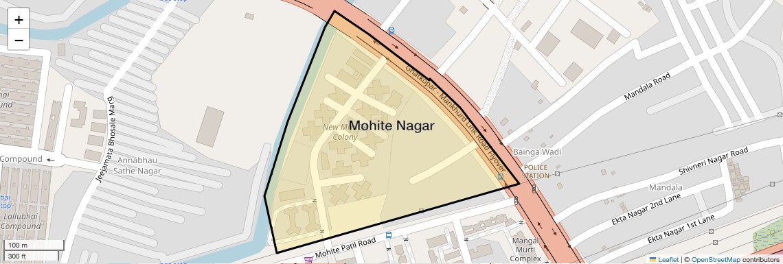 Location Map of Mohite Nagar, Mumbai