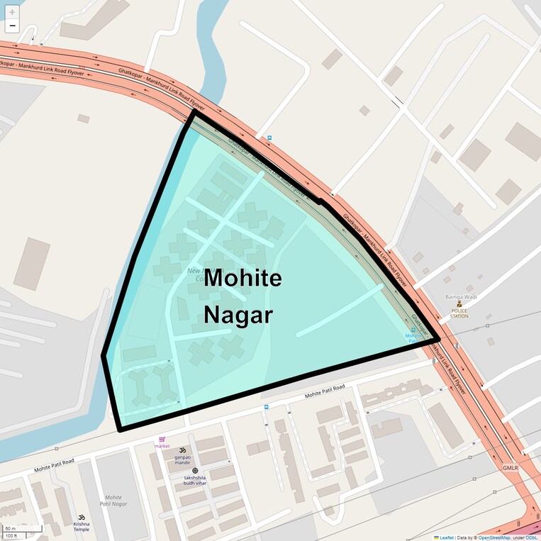 Location Map of Mohite Nagar