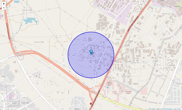 Location Map of Mohmmadpur Jharsa