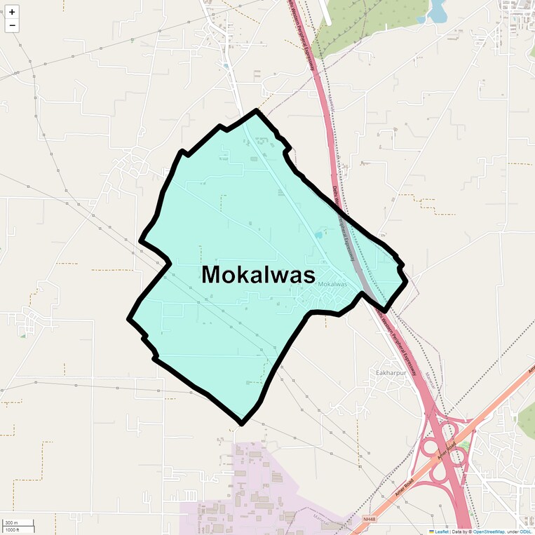 Location Map of Mokalwas