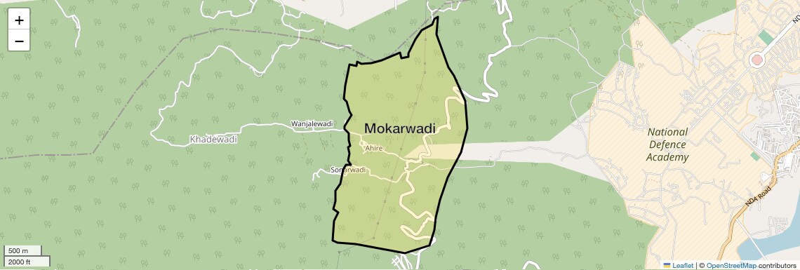Location Map of Mokarwadi, Pune