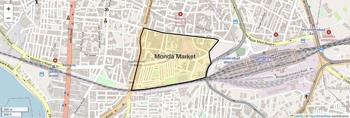 Monda Market,Hyderabad