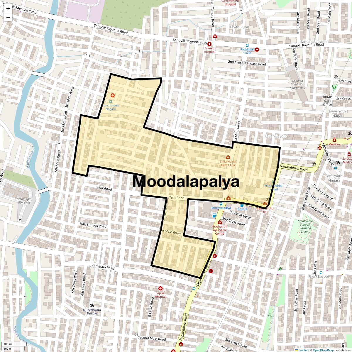 Moodalapalya Map