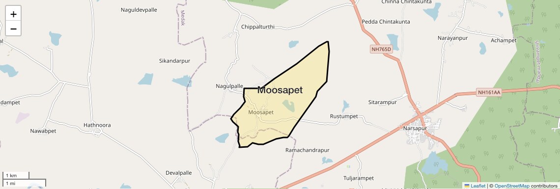 Moosapet Map