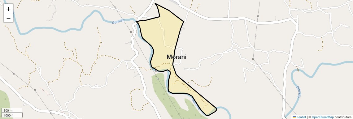 Location Map of Morani, Thane