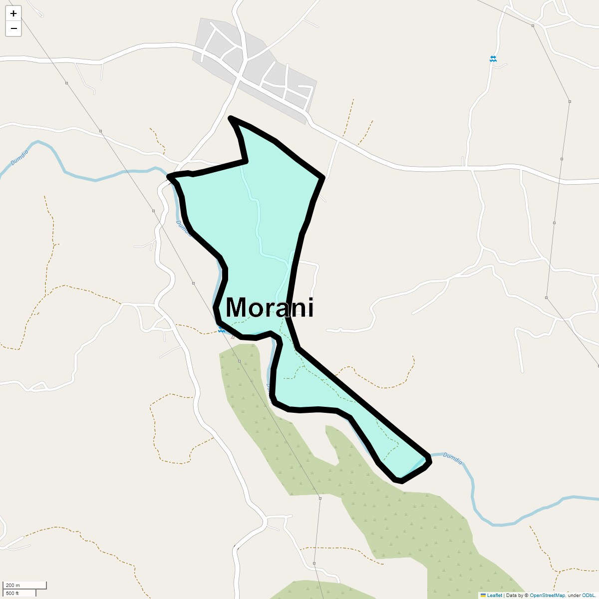 Location Map of Morani, Thane