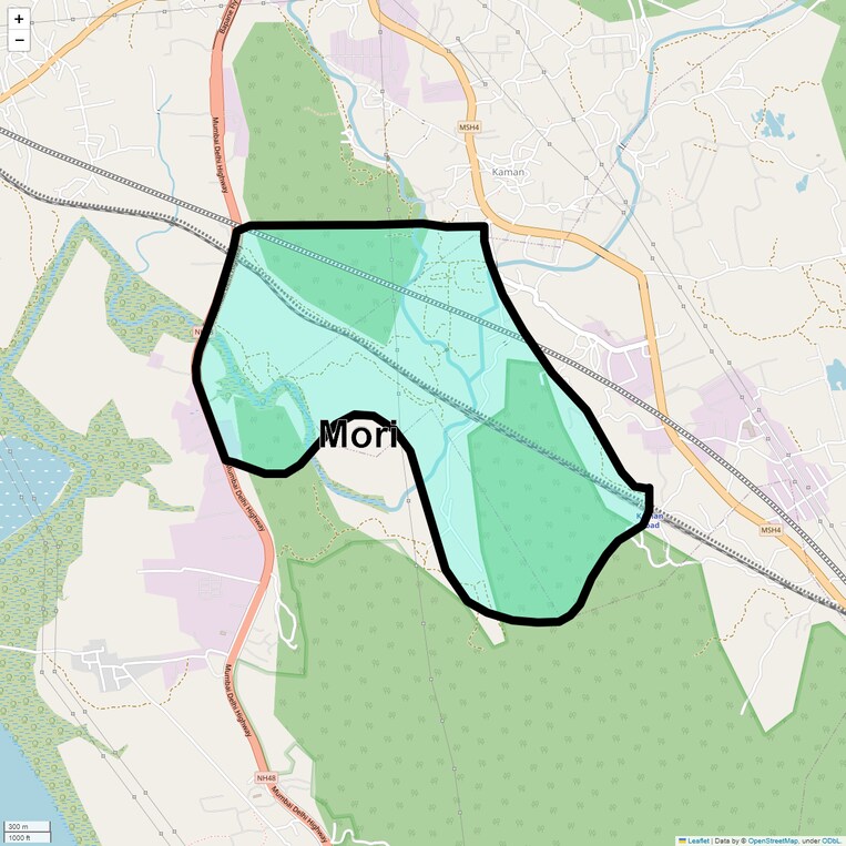 Location Map of Mori