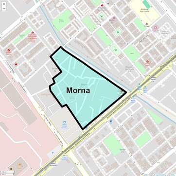 Location Map of Morna, Noida