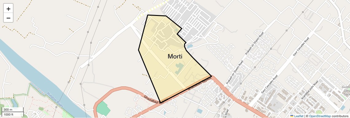 Location Map of Morti, Ghaziabad