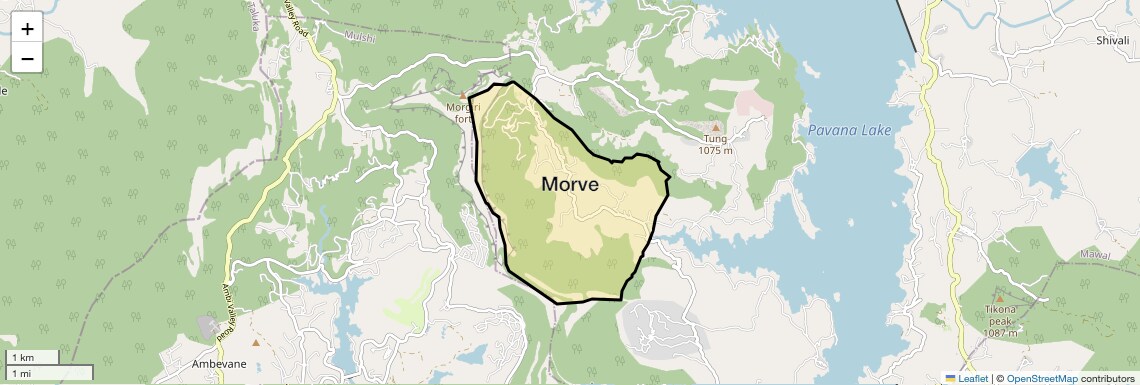 Location Map of Morve, Pune