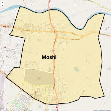 Location Map of Moshi, Pune