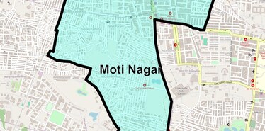 Location Map of Moti Nagar, Hyderabad
