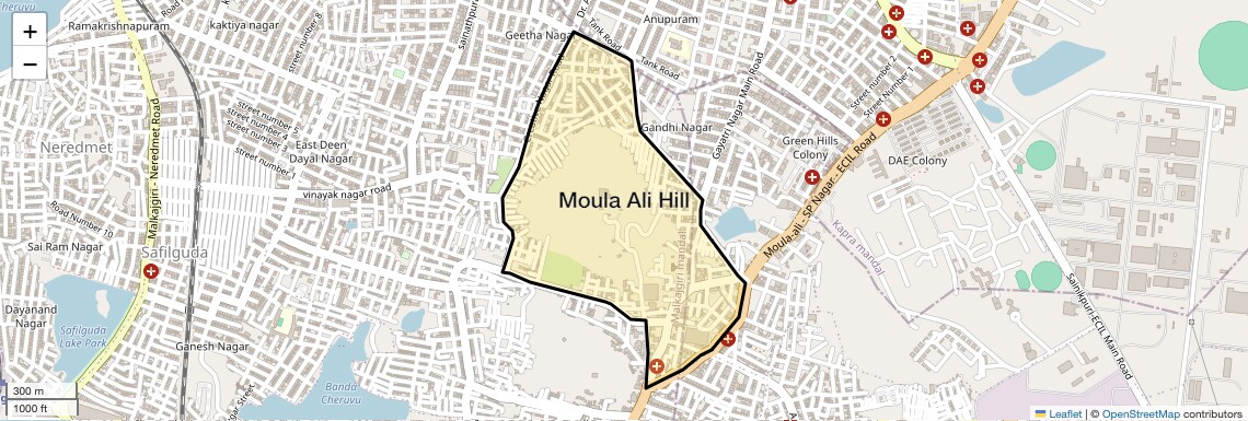 Check Time Travel of Moula Ali Hill, Hyderabad