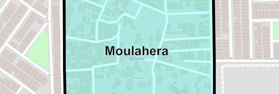 Location Map of Moulahera, Gurgaon