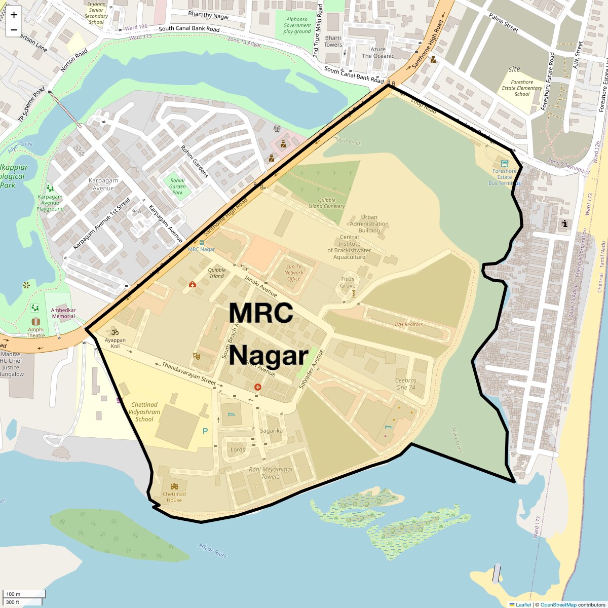 Check Time Travel of MRC Nagar, Chennai