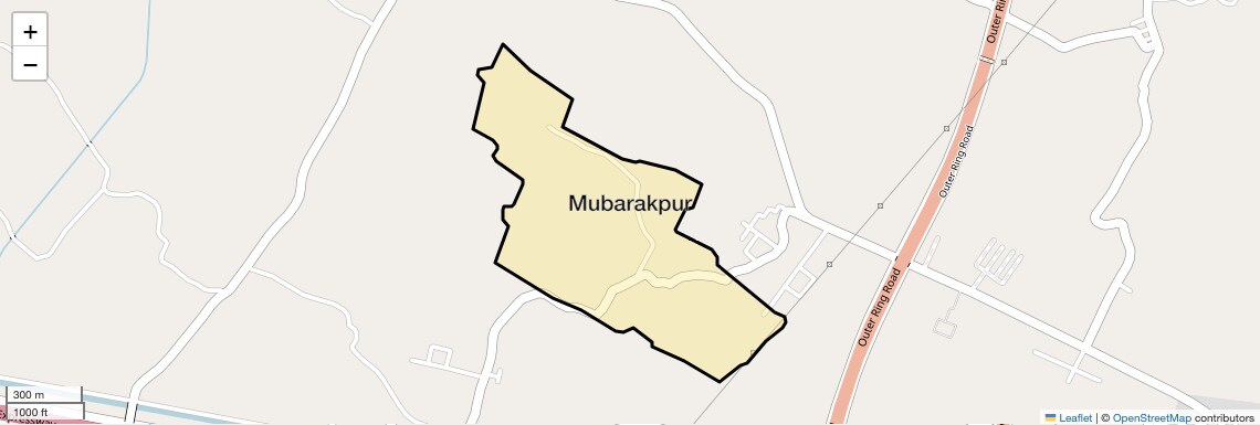 Location Map of Mubarakpur, Lucknow