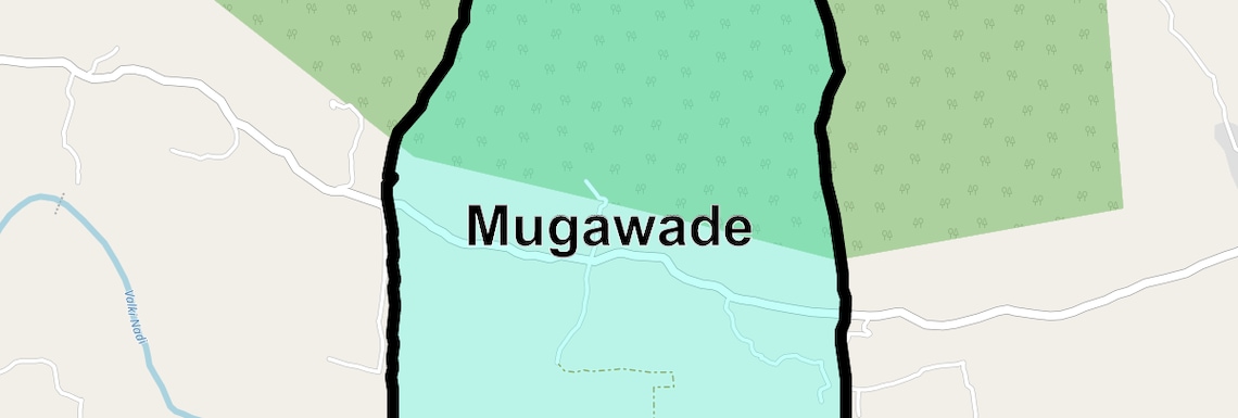 Location Map of Mugawade, Pune