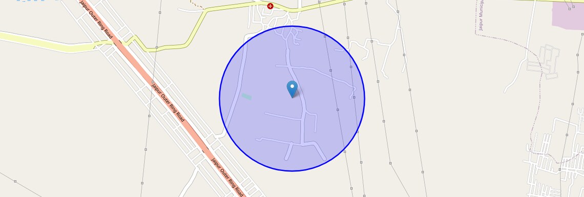Location Map of Muhana, Jaipur