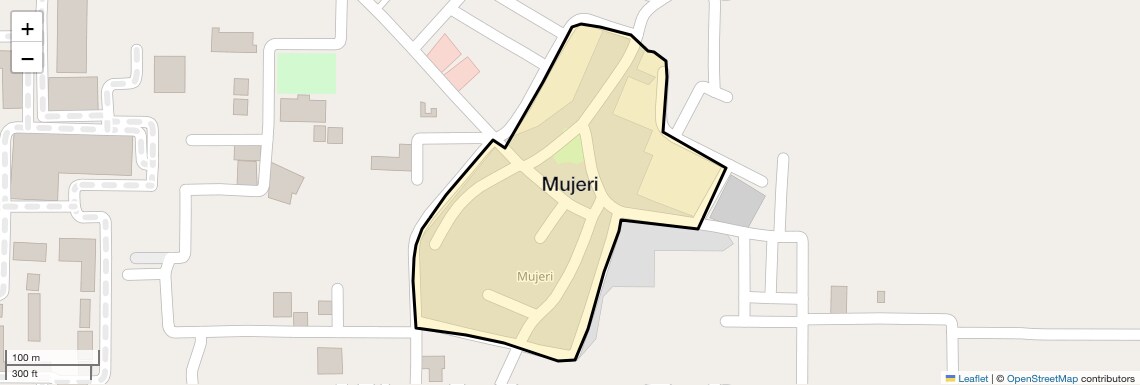 Location Map of Mujeri, Faridabad
