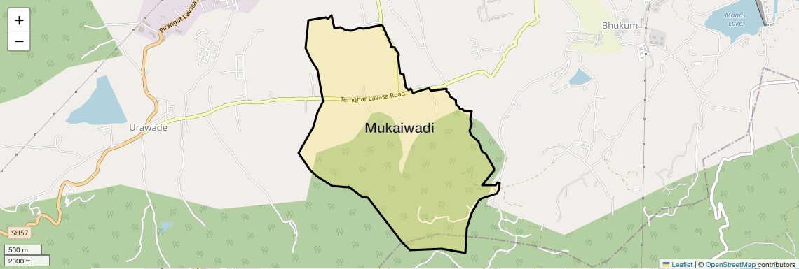 Location Map of Mukaiwadi, Pune