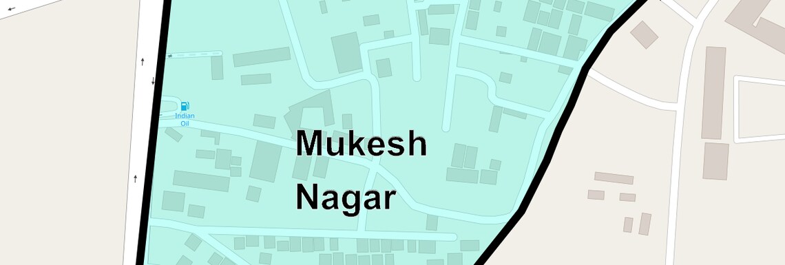 Location Map of Mukesh Nagar, Pune