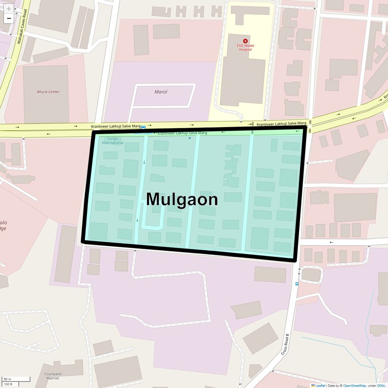 Location Map of Mulgaon