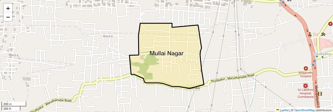 Check Time Travel of Mullai Nagar, Coimbatore