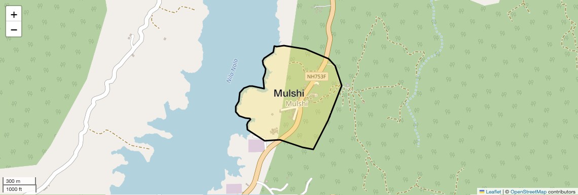 Location Map of Mulshi, Pune