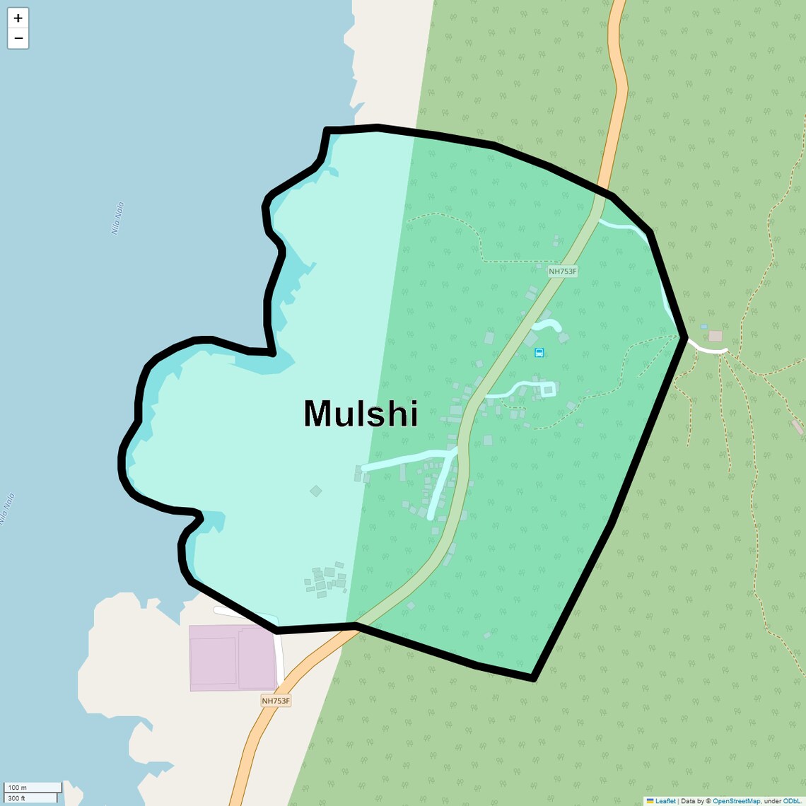 Location Map of Mulshi, Pune