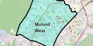 Location Map of Mulund West, Mumbai