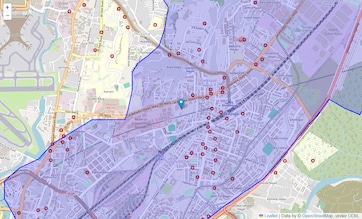 Location Map of Mumbai Central Suburbs, Mumbai