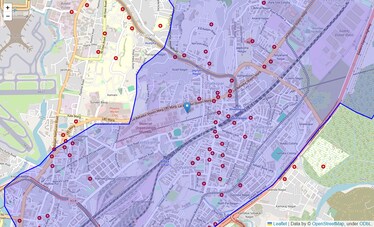 Location Map of Mumbai Central Suburbs, Mumbai