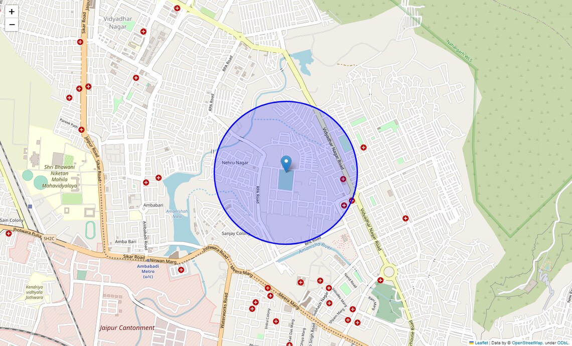 Location Map of Mundru, Jaipur