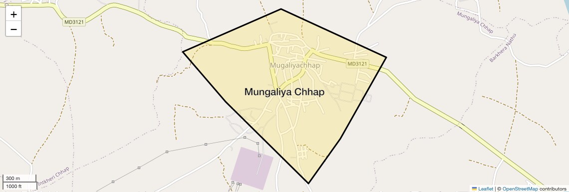 Location Map of Mungaliya Chhap, Bhopal