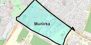Location Map of Munirka, Delhi