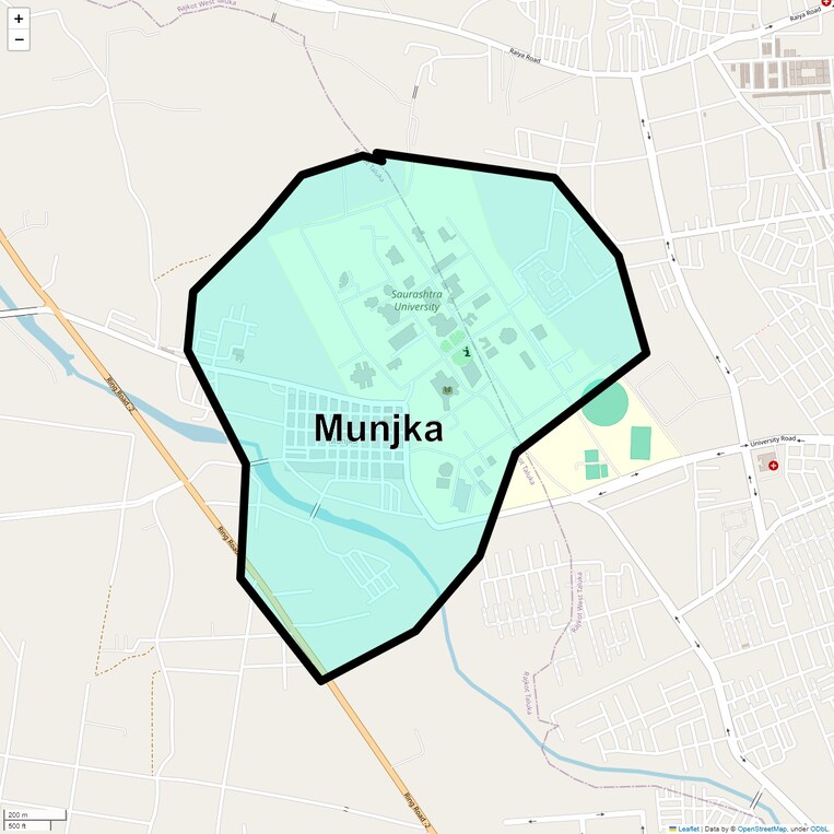 Location Map of Munjka