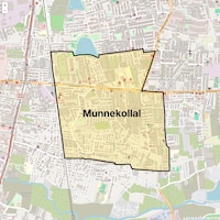 Munnekollal Map