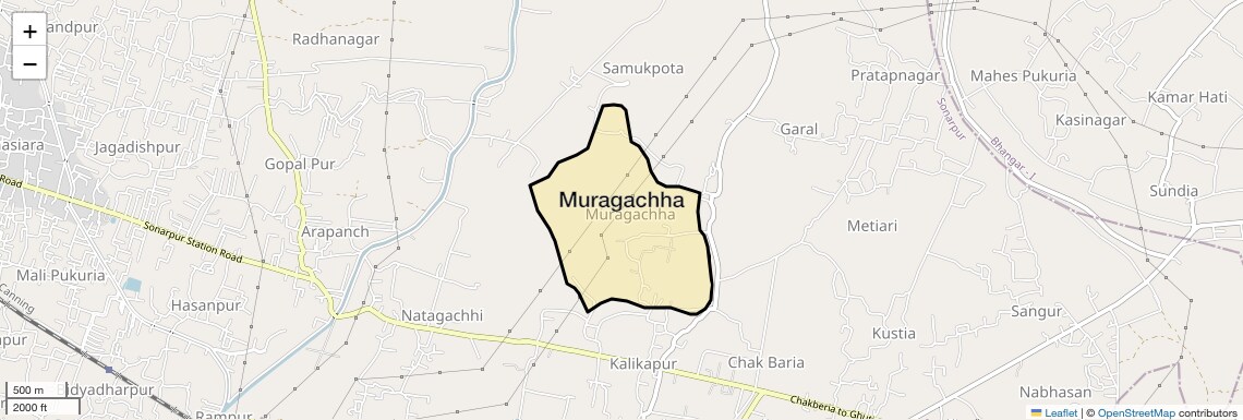 Location Map of Muragachha, Kolkata