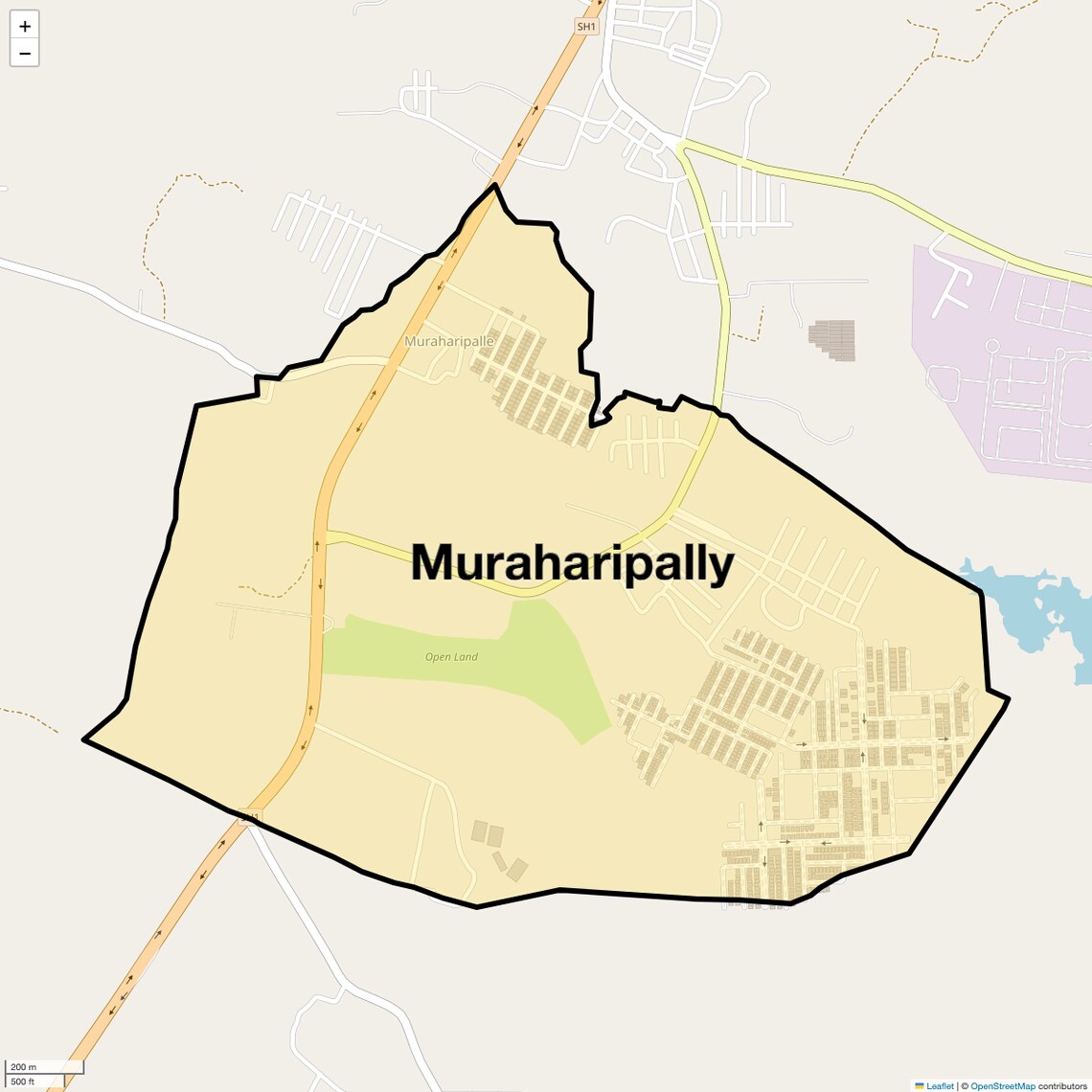 Location Map of Muraharipally, Hyderabad