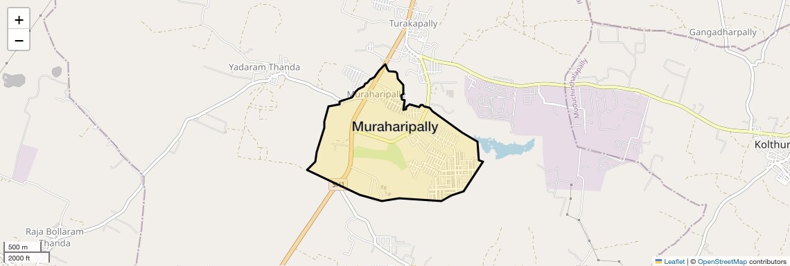 Location Map of Muraharipally, Hyderabad