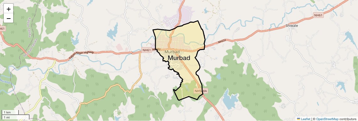 Location Map of Murbad, Thane
