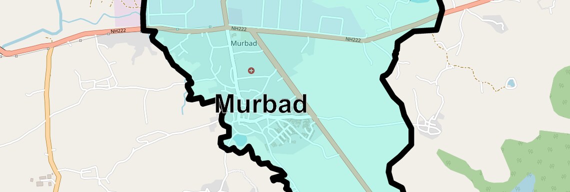 Location Map of Murbad, Thane