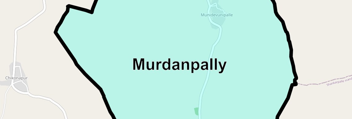 Location Map of Murdanpally, Hyderabad